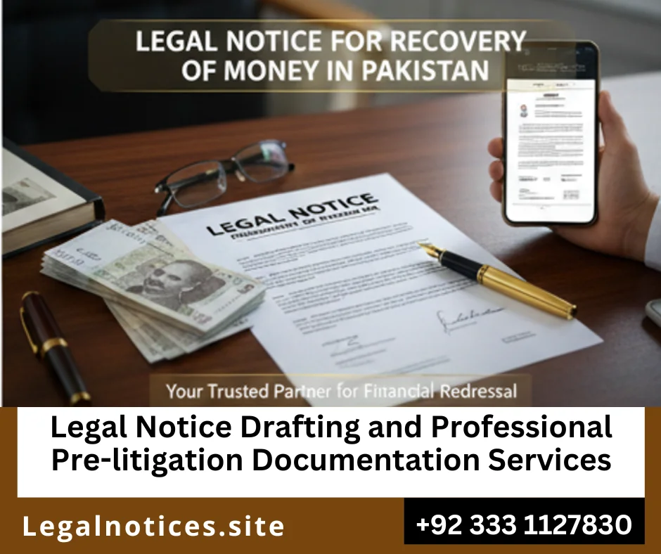demand notice drafting for debt recovery and unpaid dues